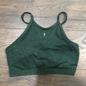 Nobull project green matte halter sports bra